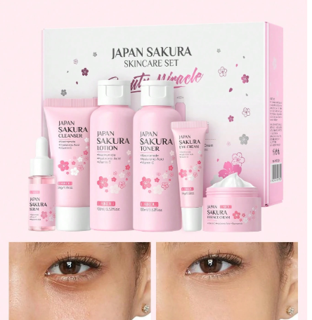 Sakura Skincare Set (6Pcs)